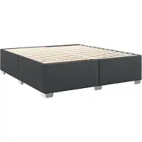vidaXL Bedframe kunstleer zwart 200x200 cm