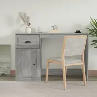 Prolenta Maison Exclusive - Bureau met lade, grijs Sonoma, 115x50x75 cm