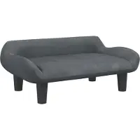 Syfax Hondenmand 70x40x24 cm fluweel donkergrijs