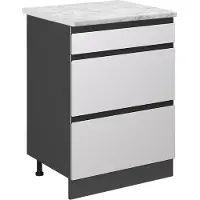 Vicco R-Line Keukenonderkast – 60 cm WB Marmer Wit