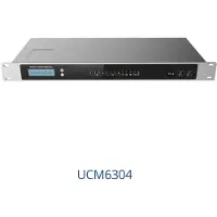 Grandstream Networks UCM6304 - IP Centrex (gehost/virtueel IP) - 2000 gebruikers - Gigabit Ethernet, Telefoon, Zwart