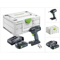 Festool TID 18-Basic accu-slagmoersleutel 18 V 180 Nm 1/4" + 1x oplaadbare accu 3,0 Ah + lader + systainer