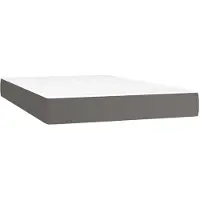 Syfax Pocketveringmatras medium 120x200x20 cm kunstleer grijs