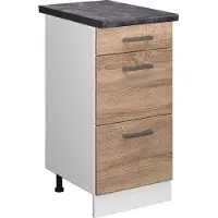 Vicco R-Line Keukenonderkast – 40 cm met laden, WB Antraciet Sonoma