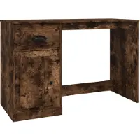 Syfax Bureau met lade 115x50x75 cm bewerkt hout gerookt eikenkleurig