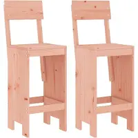 Syfax Barkrukken 2 st 40x48,5x115,5 cm massief douglashout