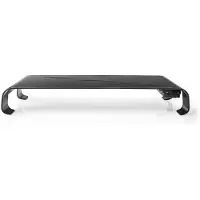 Nedis premium ergonomische monitor standaard/verhoger met USB3.0 hub / zwart