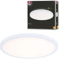 Paulmann Plafondlamp Atria Shine, wit / opaal, Werkkamer / Kantoor, Kunststof, Modern, plafondlamp