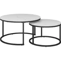 Vicco Montreal Salontafel set – 77 x 40 cm 2 delen Wit