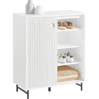 SoBuy Meuble Rangement Blanc 70x37x87cm
