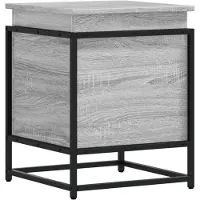 vidaXL Opbergbox met deksel 40x40x51,5 cm bewerkt hout grijs sonoma
