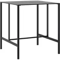 Syfax Bartafel 100x100x110 cm gepoedercoat staal zwart