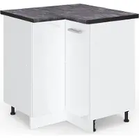Vicco R-Line Hoekkast – 75.6 cm, WB Antraciet Wit Hoogglans