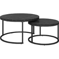 Vicco Montreal Salontafelset – 77 x 40 cm 2 delen Zwart