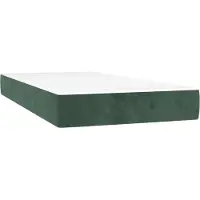Syfax Pocketveringmatras medium 90x190x20 cm fluweel donkergroen