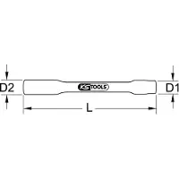 Ks Tools 1171383 117.1383 Zeskant Verwisselbare kop 17 mm 17 mm 1/2