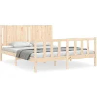 vidaXL Bedframe zonder matras massief grenenhout 160x200 cm