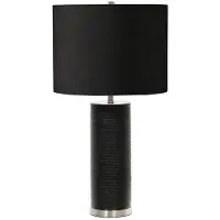 Elstead Lighting LED Tafellamp Ripple | 1X E27 Max 60W | Black with Black Shade