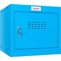 Phoenix Staal Garderobekast 1 Deurs Sleutelslot 400 x 400 x 365 mm Blauw