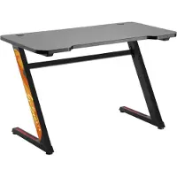 NanoRS Computertafel, gaming bureau, ergonomisch bureau voor computer, PC-tafel met kabeldoorvoeren