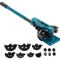 Vevor Handmatige Pijpenbuigerset Buisbuiger 10-25 mm Zware Stalen met Matrijzen