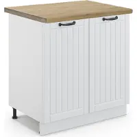 Vicco Fame-Line Wastafelkast – 80 cm, WB Eik Wit Landhuis