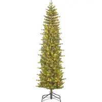 Black Box Trees Trees Harma Smalle Kunstkerstboom met LED Verlichting - H260 x Ø73 cm - Groen