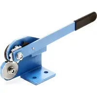 Wiltec Rollenbankschaar, plaatstanschaar, geschikt voor plaatdiktes tot 1,5 mm, hefboommechanisme met constante plaatvoeding