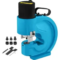 Vevor hydraulische gatenpons 35T hydraulische uitbreekpen met metalen platen ponsdriver 4 gatenpons handpompset 110 mm keelmatrijs hydraulische gatenpons plaatmetaalpons