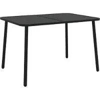 Syfax Tuintafel 110x80x71 cm staal antracietkleurig