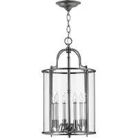 HINKLEY LED Hanglamp Gentry | 6X E14 Max 60W | Dimbaar | Pewter