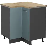 Vicco R-Line Hoekkast – 75.6 cm, WB Eik Blauw-grijs