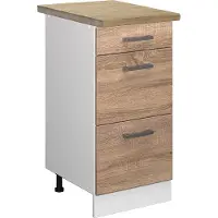 Vicco R-Line Keukenonderkast – 40 cm met laden, WB Eik Sonoma
