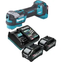 Makita Multifunctioneel elektrisch gereedschap, TM 001 GM201 Snoerloos multifunctioneel gereedschap 40 V max. Starlock Max Brushless + 2x