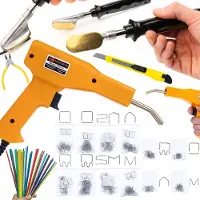 Rosfix Soldeerbout Set Nietpistool - Plastic Reparatie Set - 50 W, 230 V, 750°C, 800 Nietjes, 5x