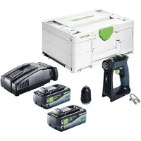 Festool CXS 18 Basic accuschroefboormachine 18 V 40 Nm borstelloos + 2x accu 8.0 Ah + snellader + systainer