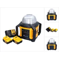 DeWalt DCL 074 P2 Akku Baustellenstrahler Strahler 18 V 5000 lm 4000 Kelvin + 2x Akku 5,0 Ah + Ladeg