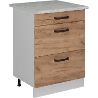 Vicco R-Line Keukenonderkast – 60 cm WB Marmer Krachtige eik goud