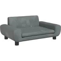 Syfax Hondenmand 70x45x33 cm fluweel donkergrijs