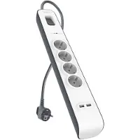 Belkin Surge Protector 4 Outlet 2 meter 2x usb