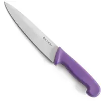 Hendi messenset met slijpstaal - rvs en koolstofstaal - koksmessen 18 en 24 cm, slijpstaal 23 cm - zwart - 3-delig - professioneel snijden, slijpen en onderhouden