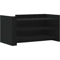 vidaXL Salontafel 100x50x50 cm bewerkt hout zwart