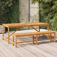 Prolenta Maison Exclusive - Tuineettafel, 200x90x74 cm, massief acaciahout