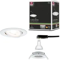 Paulmann Nova - LED-inbouwlamp 3-Step-Dim zwenkbaar GU10 6,5W 460lm 230V 2700K Wit mat