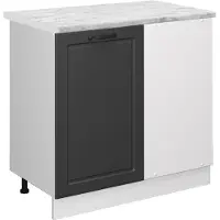 Vicco R-Line Hoekkast – 86 cm WB Marmer Antraciet landhuis