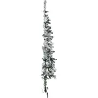 Prolenta Maison Exclusive - Kunstkerstboom, half, met sneeuw, slank, 150 cm