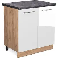 Vicco Fame-Line Wastafelkast – 80 cm, WB Antraciet Wit Hoogglans