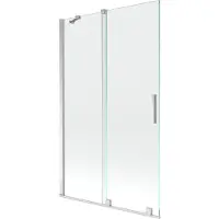 Mexen Velar badwand 2-delige schuifwand 110 x 150 , transparant, chroom - 896-110-000-01-01