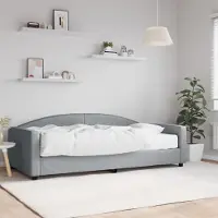 Prolenta Maison Exclusive - Dagbed met matras, lichtgrijs, 100x200 cm, stof