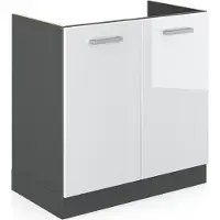 Vicco R-Line Wastafelkast – 80 cm zonder werkblad Wit Hoogglans